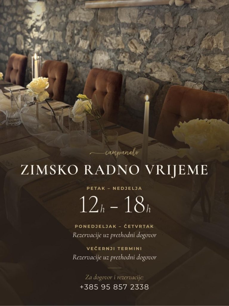 adno vrijeme Campanelo od 15. 10. 2026.